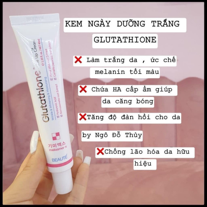 Kem Dưỡng Trắng Da Melasma X Glutathione Brightening Tone Up Cream