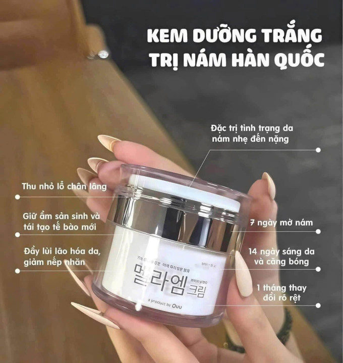 Kem Mela M Dr.MH Hàn Quốc – Hỗ Trợ Chăm Sóc Da Nám Và Không Đều Màu