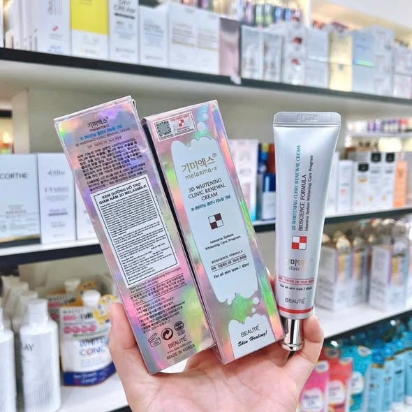 Kem Nám 3D Melasma-X 3D Whitening Clinic Cream – Hỗ Trợ Làm Sáng Da, Mờ Thâm Sạm