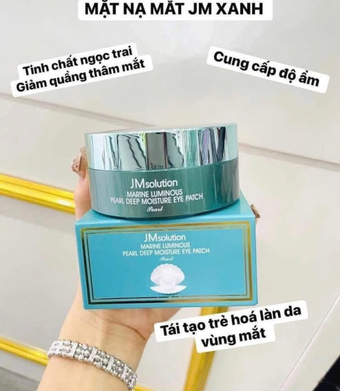 Mặt Nạ Mắt JM Solution Xanh 90g – Dưỡng Ẩm, Chăm Sóc Vùng Da Quanh Mắt