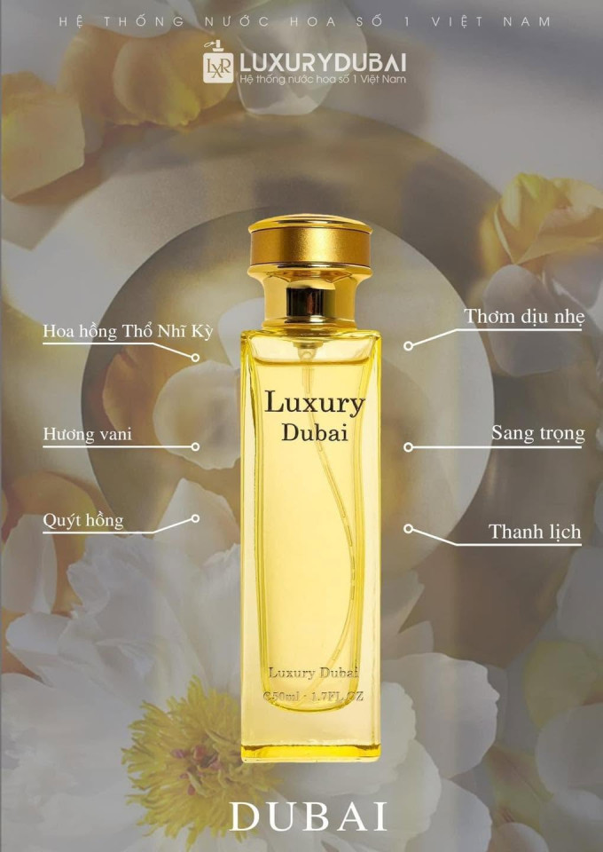 Nước Hoa Nữ Luxury Dubai Vàng chính hãng