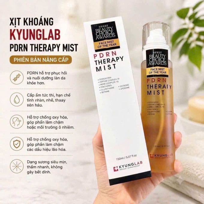 Xịt khoáng Kyung Lab PDRN phục hồi làm dịu da chống lão hoá da 150ml